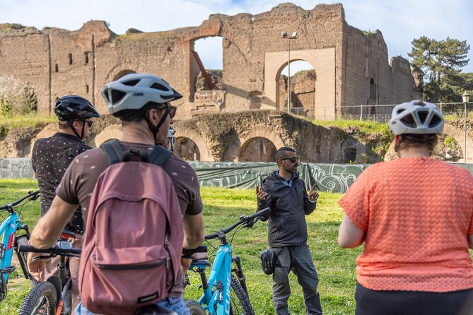 Appian Way & Aqueducts small group e-bike tour(catacombs & food) - From ruins of a major spa to Cecilia Metella’s monument moment