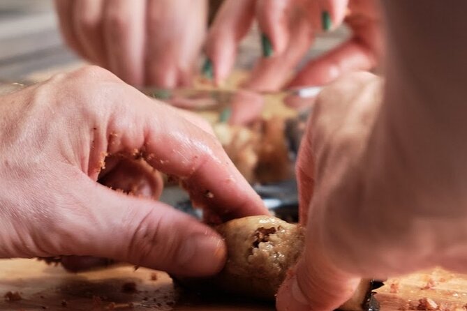 At Casa Di Cilla - Casa Di Cilla near Piazza Politeama, where the class becomes hands-on cooking