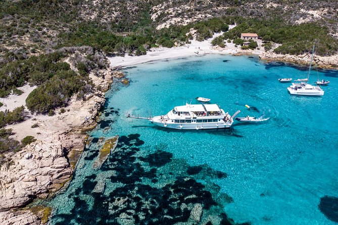 Boat trip La Maddalena Archipelago - Departure from Palau - La Maddalena island stop: small town energy, shops, and the port views