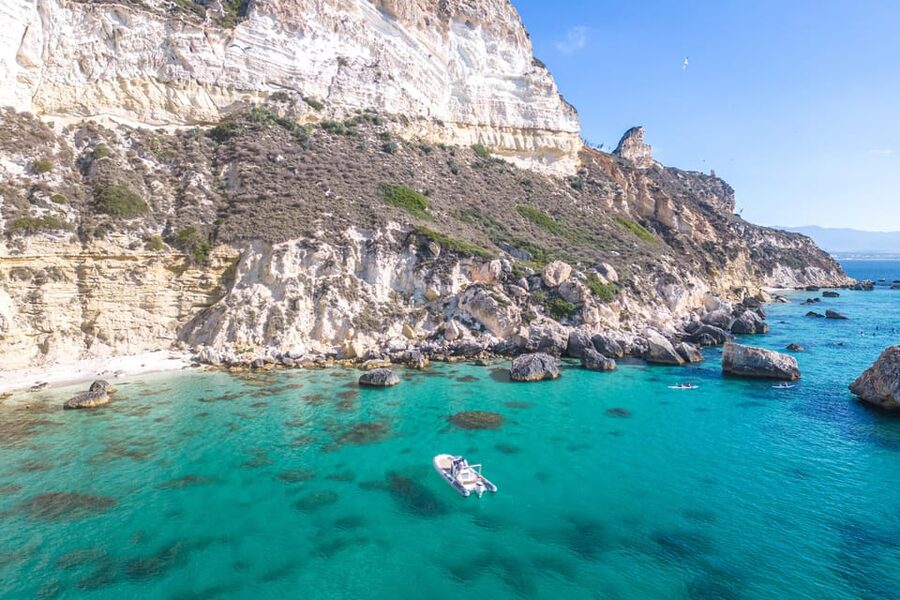 Cagliari: Zodiac Boat Tour, 3-4 SwimStops, Wine & Snorkeling - Cala Fighera: longer stop for photos and fish