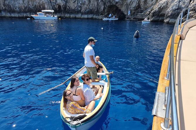 Capri Blue Grotto Small-Group Boat Day Tour From Sorrento - Swimming and Snorkeling: Snorkel Gear, Sundeck Time, and the Outdoor Shower