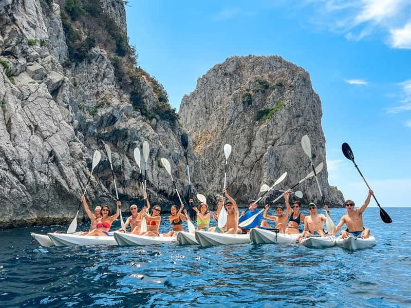 Capri: Caves and Beaches Kayaking Tour with GoPro Photos - Paddling Past Via Krupp, 11B: The Coast Opens Up Fast