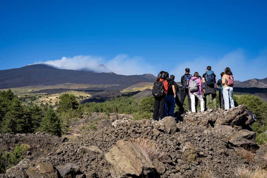 Catania: Amazing Etna Morning Tour with Pickup and Drop-Off - Monti Sartorius and the climb to Etna at medium altitude