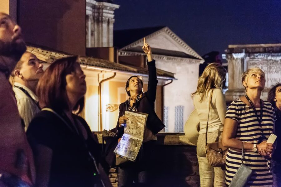 Colosseum by Evening Guided Tour with Optional Arena Access - Walking along Via dei Fori Imperiali to the Colosseum