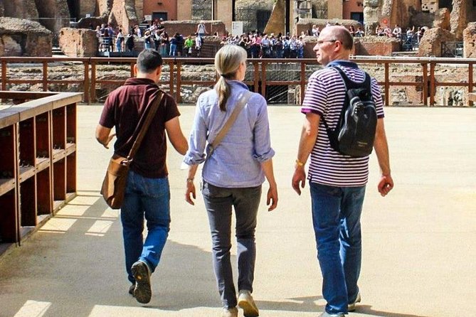 Colosseum Underground, Roman Forum & Cesar Palace Special Access - Walking the arena floor, then stepping into the dungeons