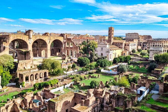 Colosseum with Arena, Roman Forum and Palatine Hill Guided Tour - Where to meet at Santi Cosma e Damiano, and why timing is everything