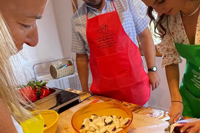COOKING CLASS in Taormina at Chef Massimo HOUSE!! - What You’ll Cook: Sicilian Appetizers, Fresh Pasta, and Fish Mains