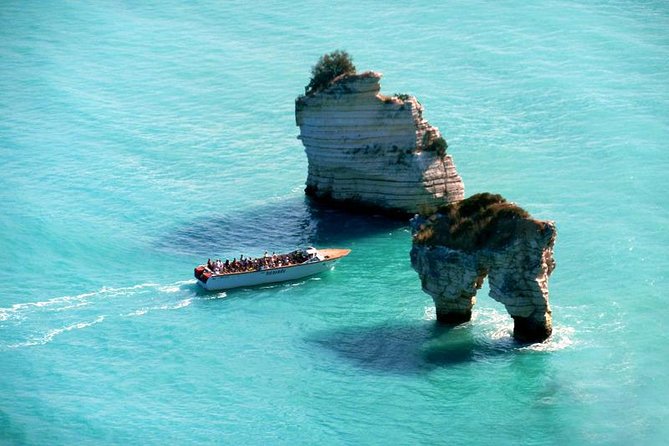 Desirèe experience. Visit of the marine caves of Vieste - What the boat ride is really like on the day: calm when it can be, wet when it must