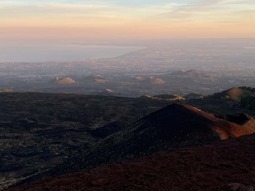 ETNA SUNSET: GUIDED TOUR OF ETNA WITH PICKUP FROM CATANIA - Silvestri Craters at about 2000 meters: photos, wind, and the sunset finale