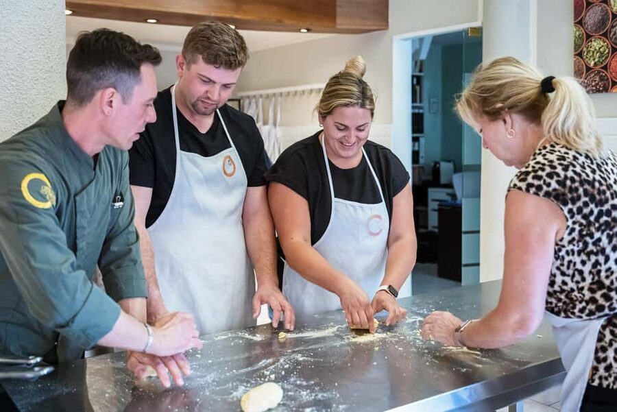 Florence: Handmade Pasta & Dessert Class with Unlimited Wine - The chef setup: small groups and real guidance