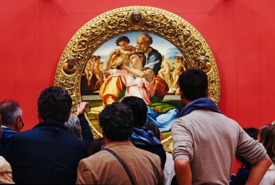 Florence: Uffizi Priority Ticket & Masterpieces Audio App - Meeting Under Benvenuto Cellini, Then Door No. 1
