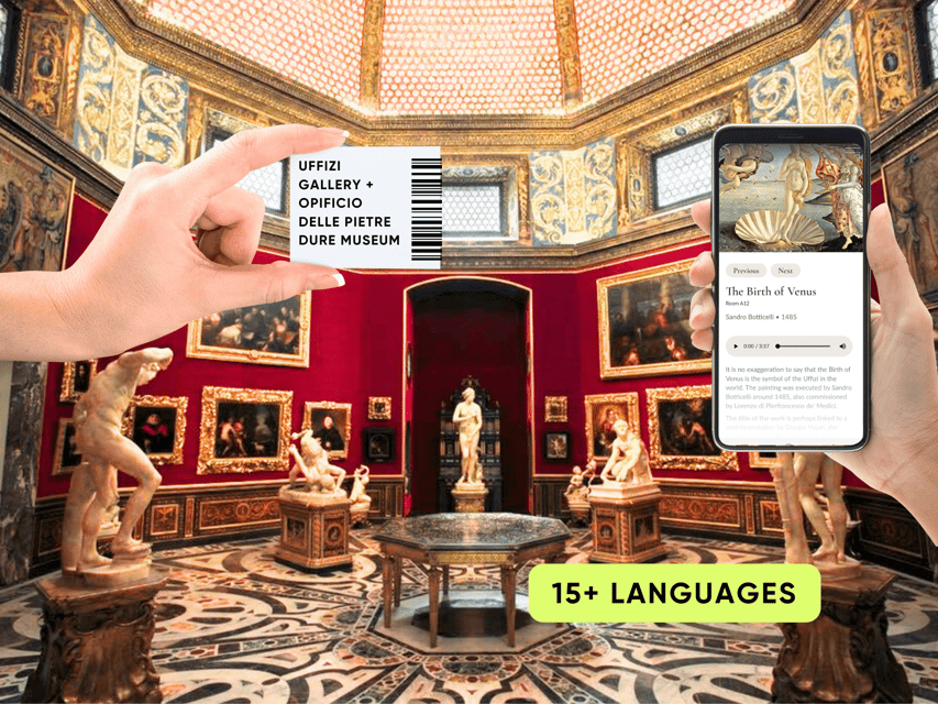 Florence: Uffizi Priority Ticket & Masterpieces Audio App - The Audio App: Art-Historian Notes That Let You Set the Pace