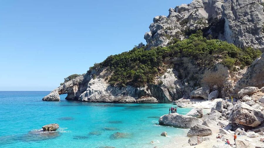 From Arbatax: RIB tour to Cala Mariolu and Cala Goloritzè - Entering the Gulf of Orosei from Arbatax