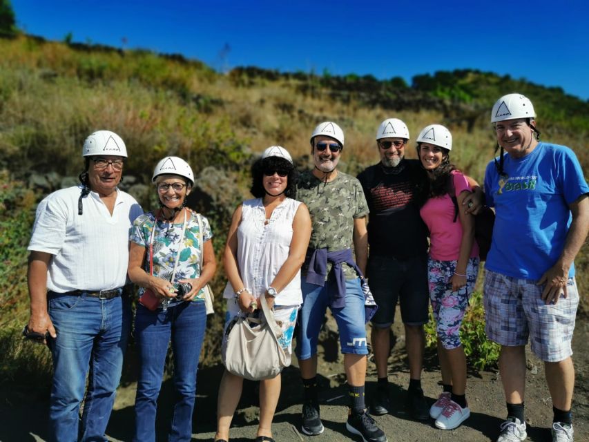 From Catania: Full-Day Mount Etna and Taormina Tour - Lava flows and cave steps, what walking really feels like