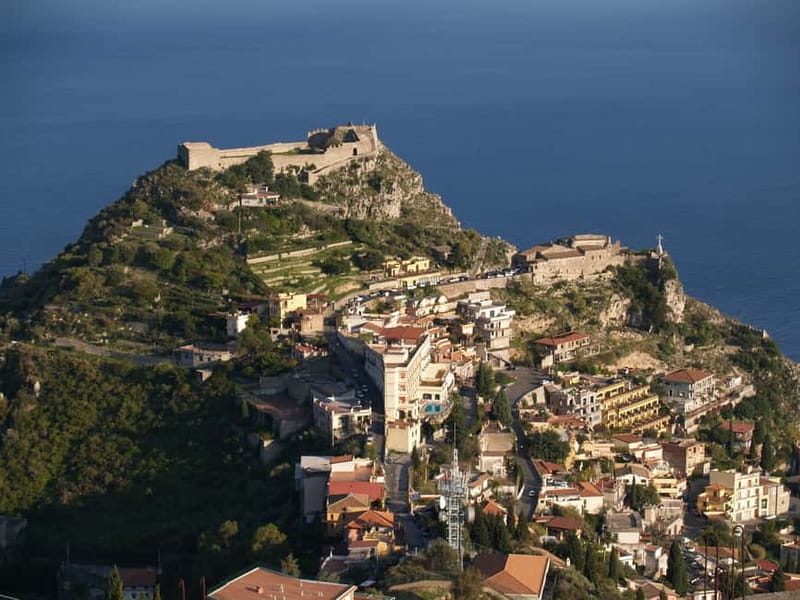 From Catania: Taormina, Savoca, & Castelmola Tour w/ Lunch - Taormina Greek Theatre and Corso Umberto on Your Own Time