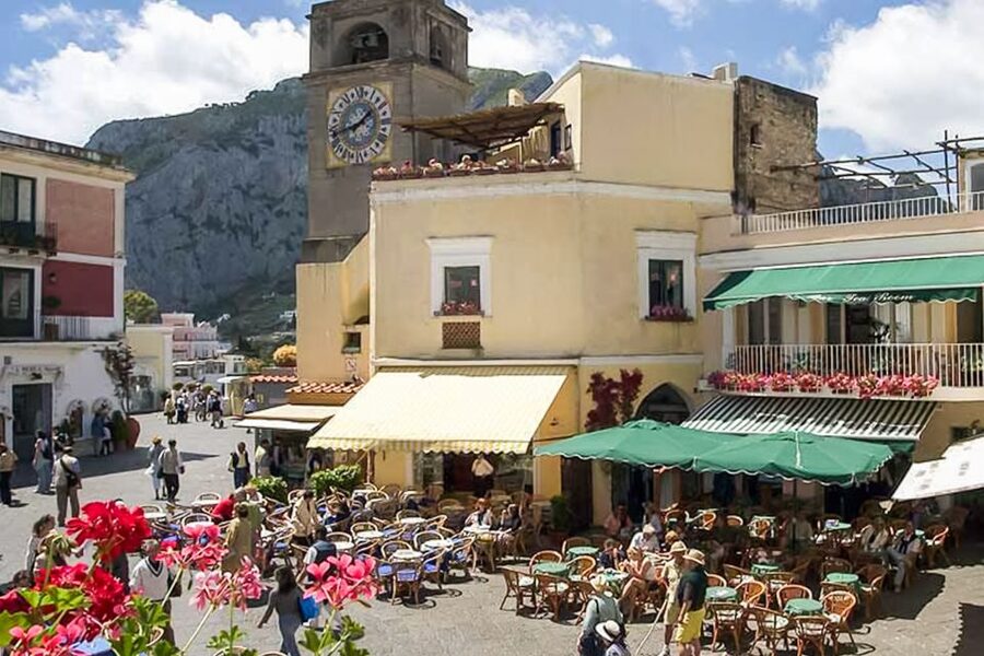 From Naples: Capri Guided Tour with Ferry Tickets & Minibus - Augustus Gardens, where the guide turns a walk into a view