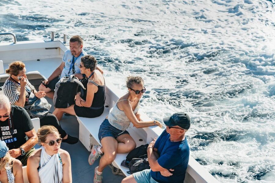 From Naples: Gulf of Naples & Capri Sightseeing Boat Tour - Across the Gulf of Naples: Vesuvius Gets Your Attention Fast