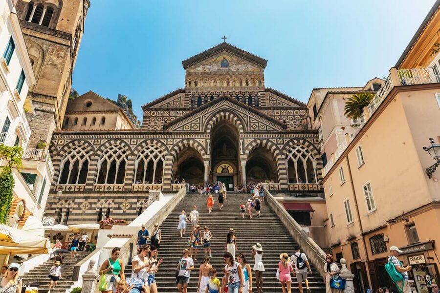 From Naples: Positano and Amalfi Boat Tour with Drinks - Amalfi on land: about two hours in the Maritime Republic