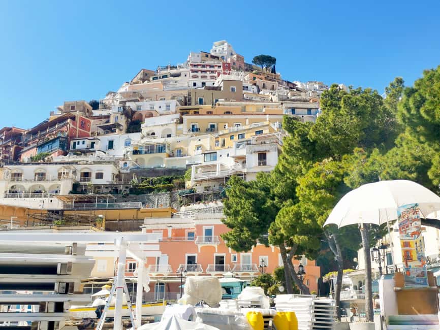 From Naples/Salerno: Group Tour to Positano, Amalfi, Ravello - Positano: cliffside color with 1 hour to wander