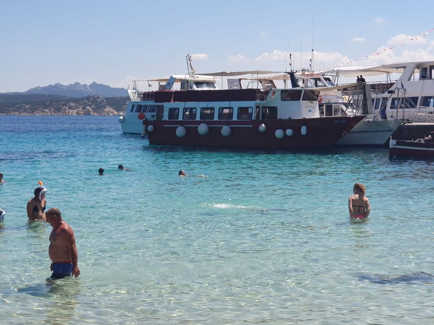 From Palau: La Maddalena Archipelago Boat Tour with Pasta - Stop 1: Santa Maria Beach on La Maddalena Island
