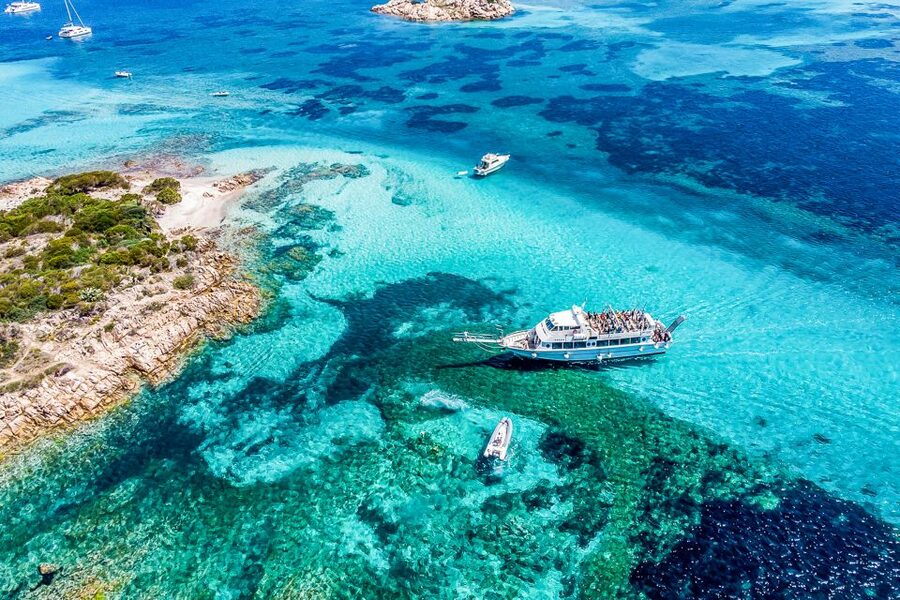 From Sardinia: La Maddalena Archipelago Full-Day Boat Tour - From Palau or La Maddalena to pink-sand views