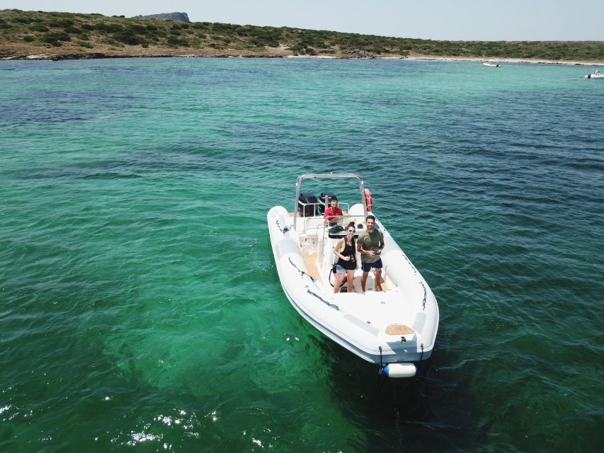 From Stintino: Half-day dinghy tour in Asinara Gulf - The value math: $56 per person for guide, fuel, and real swimming time