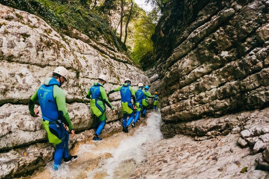 From Tignale, Lake Garda: Beginner-Friendly Canyoning Tour - Read the Canyon Views, Not Just the Next Step