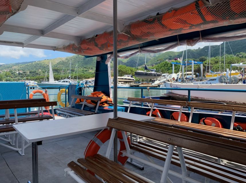 From Tropea: Capo Vaticano boat tour with snorkel & aperitif - Grotticelle Bay snorkeling: the main event for many people