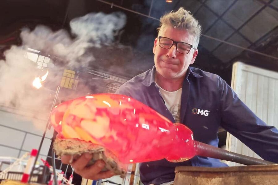 Glass Blowing Show Visit Murano Glass Factory & Showroom OMG - Murano glass magic for a small price