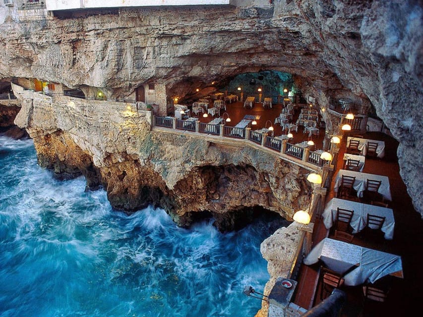 Itria Valley: Polignano, Ostuni, and Locorotondo, from Bari - Polignano a Mare: sea caves, cliff views, and the old-town layers