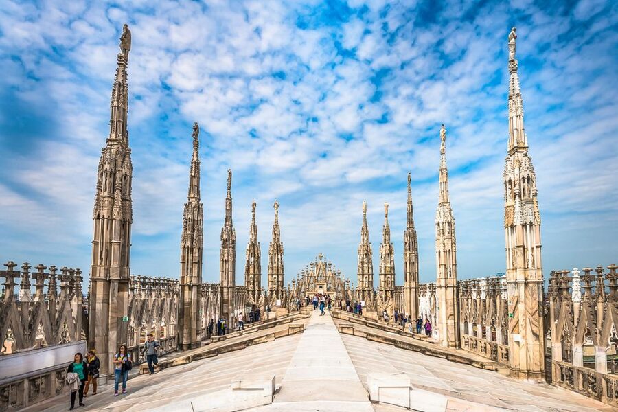 Milan: Cathedral and Duomo's Terraces Entrance Ticket - Duomo Terraces and Roof: Candoglia Marble, Big Sky, and Lots of Stairs