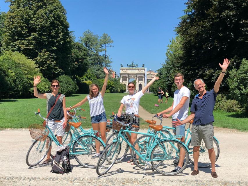Milan: Highlights and Hidden Gems Guided Bike Tour - The Bike, Helmets, Rain Jacket, and the Pace That Makes It Feel Manageable