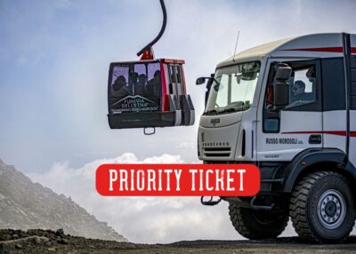 Mount Etna: Roundtrip Cable Car and 4×4 Bus Ticket