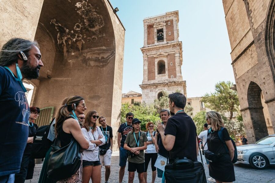 Naples: Downtown Tour with Veiled Christ & St Clare Tickets - Gesù Nuovo Church: a strong opener before the quieter stops