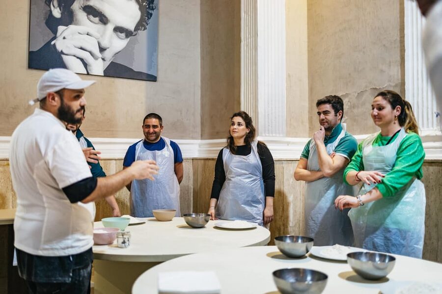 Naples: Pizza-Making Workshop with Drink and Appetizer - San Marzano Sauce and the Margherita Build