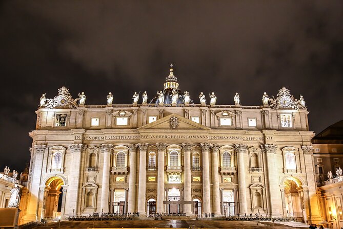Night Tour of Rome with Local Pizza Dinner and Gelato Experience - St. Peter’s Basilica Exterior, Plus the Order of Your Stops