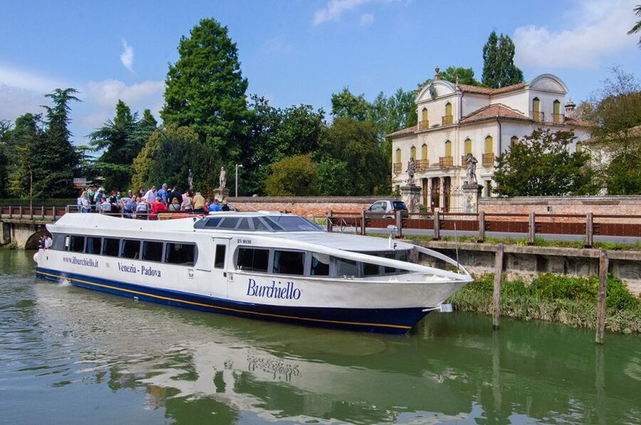Padua to Venice Boat Cruise of the Brenta Riviera - Dolo and Mira: locks and swing bridges turn sightseeing into theater