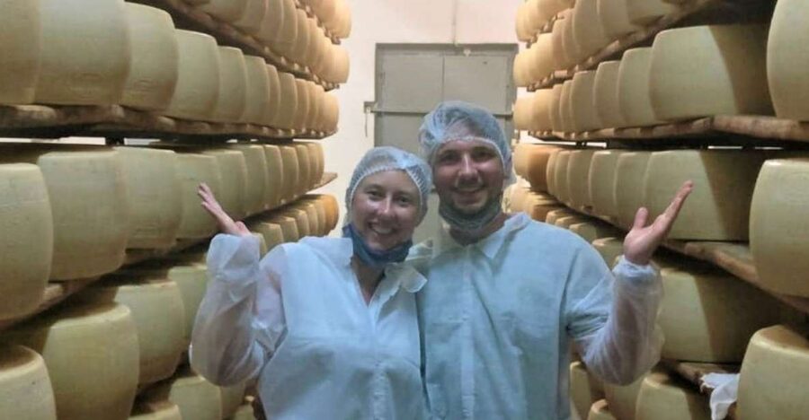 Parma: Parmigiano Production and Parma Ham Tour & Tasting - Stop 1: Entering the Parmigiano Reggiano factory, from history to aging rooms