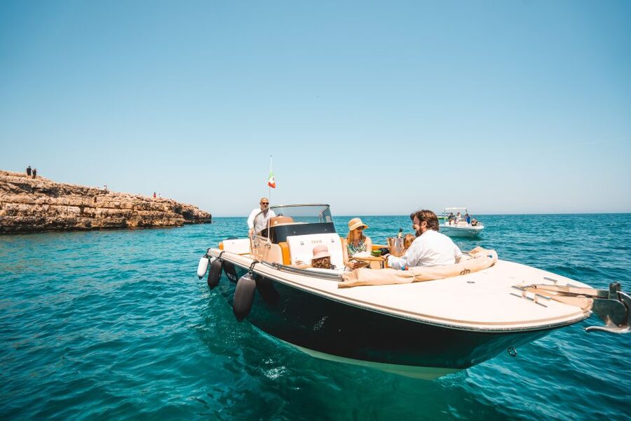 Polignano a Mare: Boat Cruise to Scenic Caves with Prosecco - Grotta Palazzese: the longest stop and the best swim odds