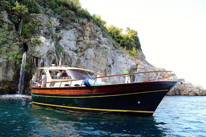 Positano & Amalfi Boat Tour from Sorrento: Swim & Light Lunch - The Amalfi Coast from sea level: Nerano, Praiano, and Fiordo di Furore