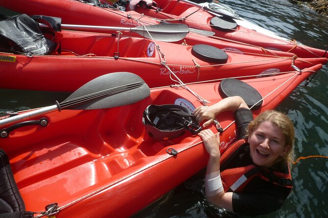 Private Tour explore Vulcano Island by Kayak & Coasteering - Thermal cave stop: seeing geothermal water up close