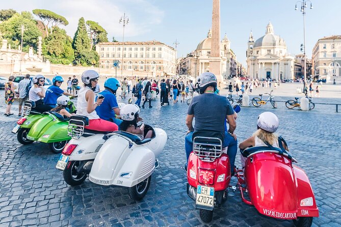 Rome Afternoon Sightseeing Vespa Sidecar Tour with Gourmet Gelato - St. Peter’s Square from street level: scale that hits you