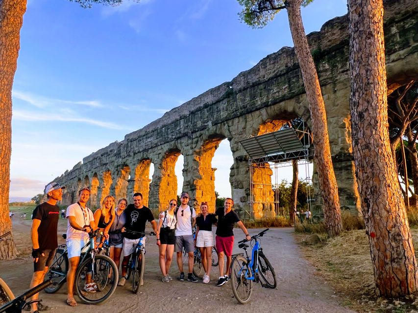 Rome: Appian Way & Catacomb Sunset E-bike Tour with Aperitif - Catacombs of St. Callisto: a guided look underground