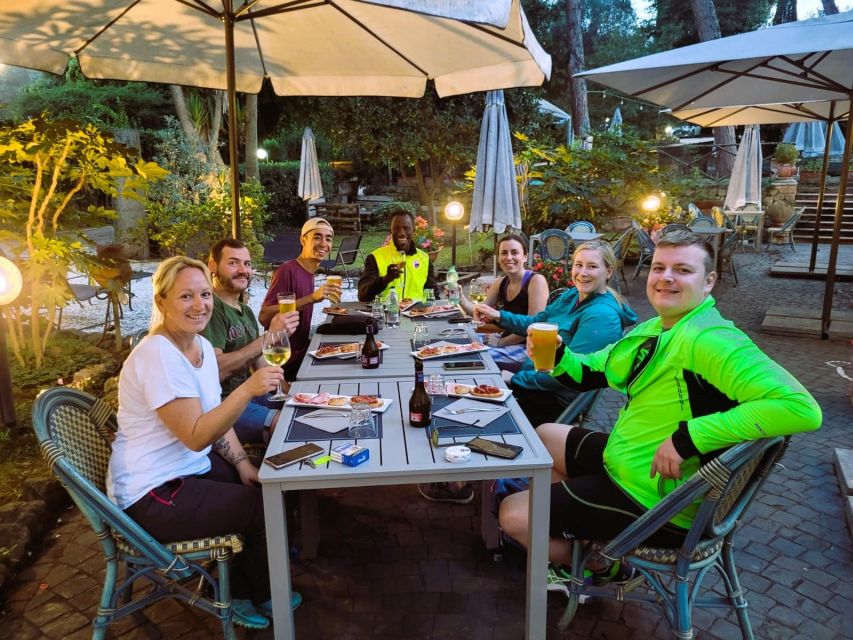 Rome: Appian Way & Catacomb Sunset E-bike Tour with Aperitif - Villa di Massenzio and Cecilia Metella: quick stops that add real meaning