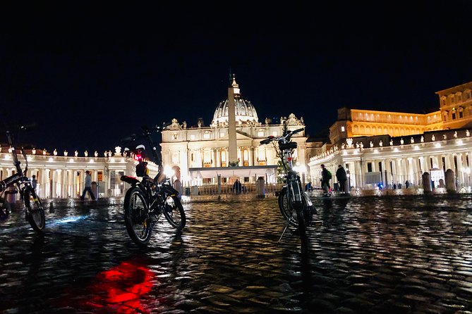 Rome by Night - Ebike Small Group Tour - Food and Wine (Option) - The Colosseum terrace finish: watching Rome’s iconic skyline in motion