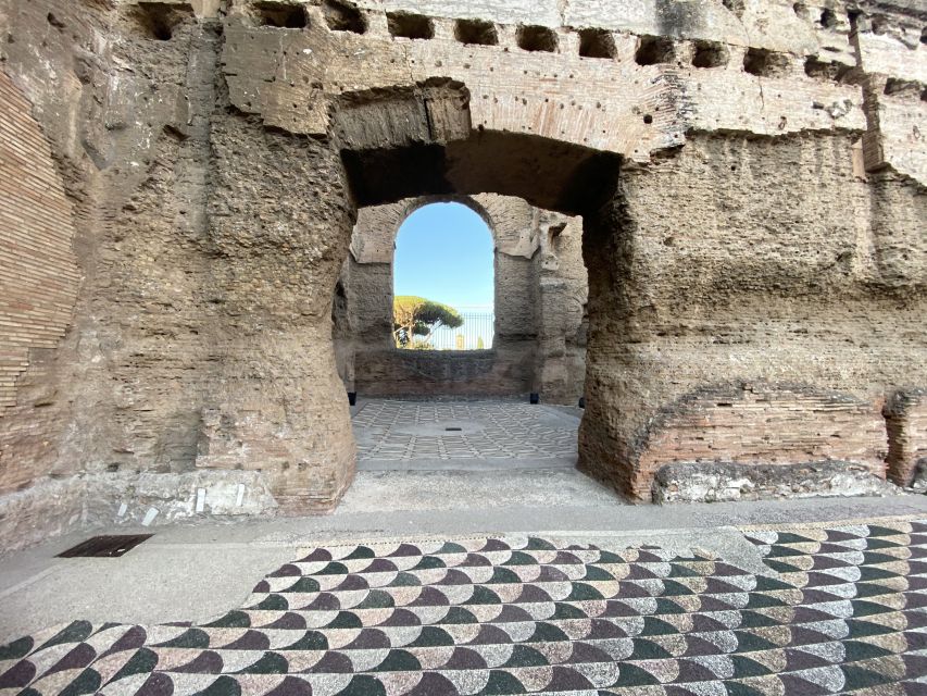 Rome: Caracalla Baths & Circus Maximus — Private or Shared - Roman comfort tech: underfloor heating and mosaic patterns