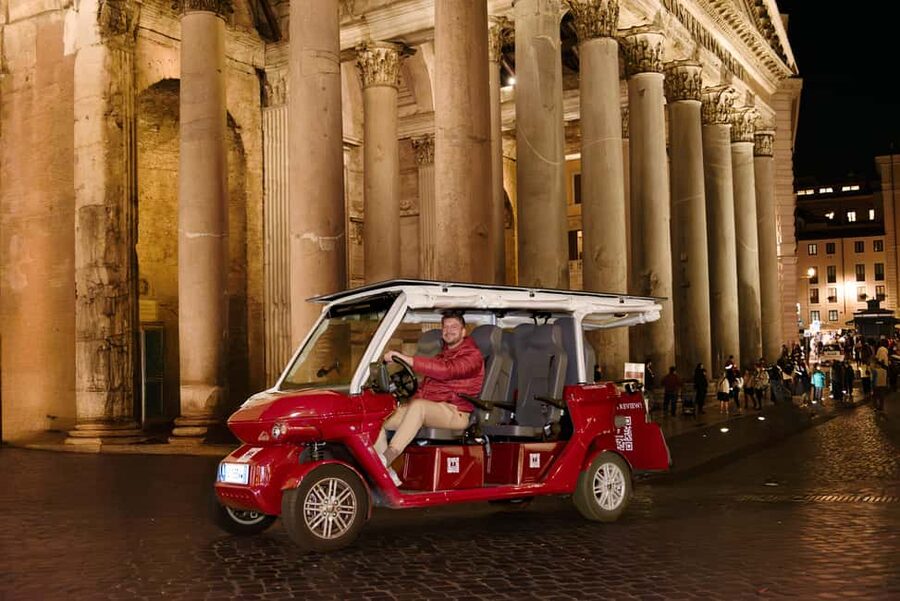 Rome: City Golf Cart at Night Tour - Piazza del Popolo and Castel Sant’Angelo’s romantic factor
