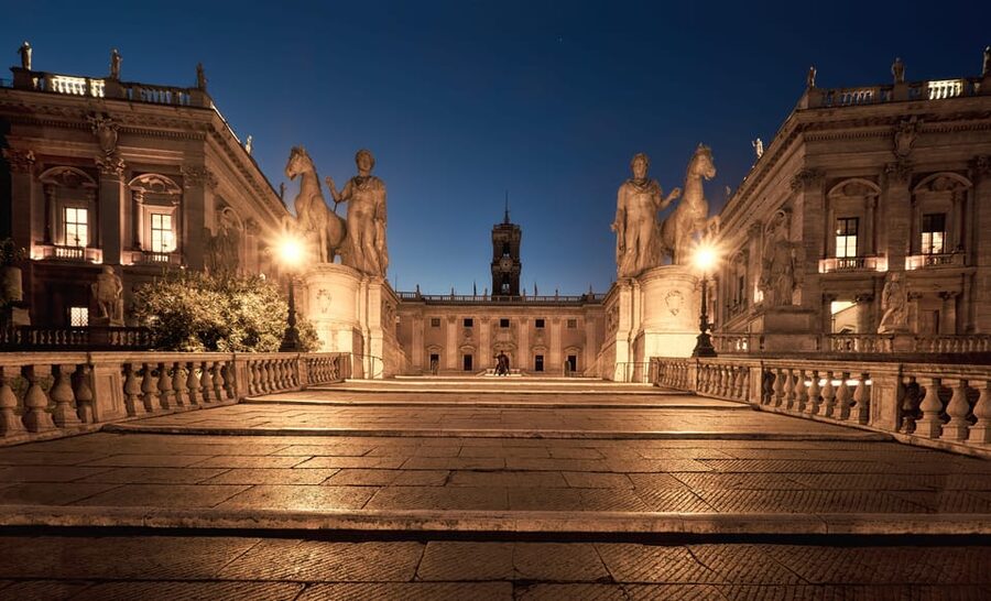 Rome: City Golf Cart at Night Tour - Aventine Keyhole and Campidoglio: the stops that feel like you found something