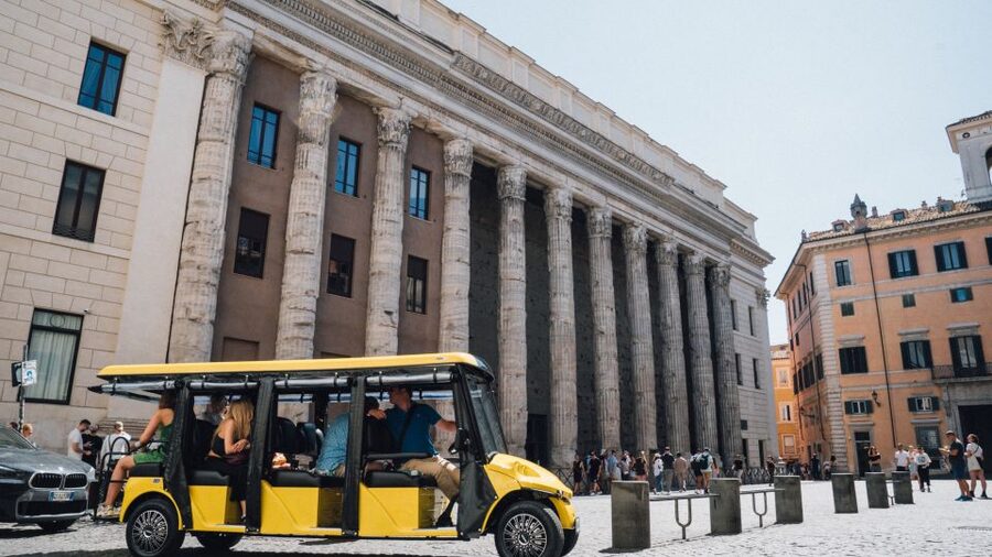 Rome: City Highlights Golf Cart Tour with Local Guide - Colosseum from the street: legends, scale, and zero ticket stress