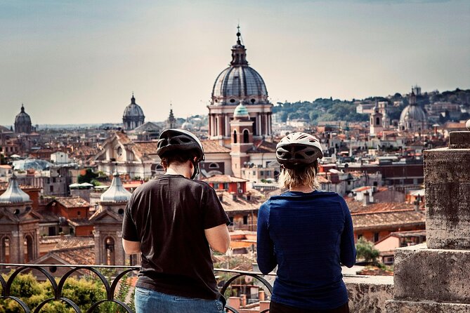 Rome City Small Group Bike Tour with quality Cannondale EBike - Villa Borghese views and the shift from monuments to green space